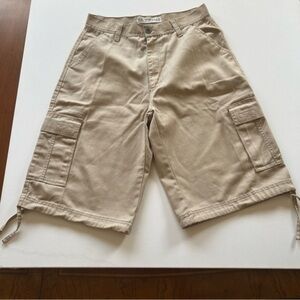 NWOT RB Vintage Utility Cargo Shorts Mens 34 Kaki 14"‎ Inseam (A5)